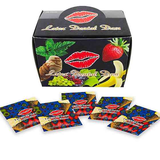 Набір латексних серветок Latex Dental Dams Vanilla 100 шт Sex Aura Київ