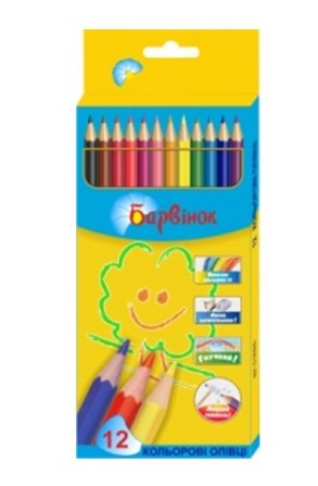 Олівці кольорові 12 кол. 