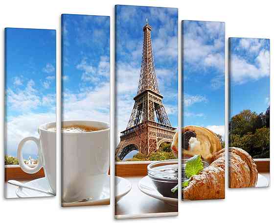 Модульна картина Сніданок в Парижі Art-306_5 ( 80х118см ) Київ