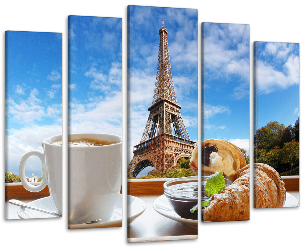 Модульна картина Сніданок в Парижі Art-306_5 ( 80х118см ) Київ - фото 1