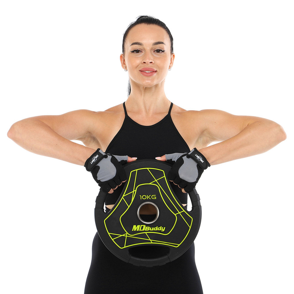 Блин (диск) полиуретановый 10 кг 51 мм MD Buddy-9647-10 Киев - изображение 6