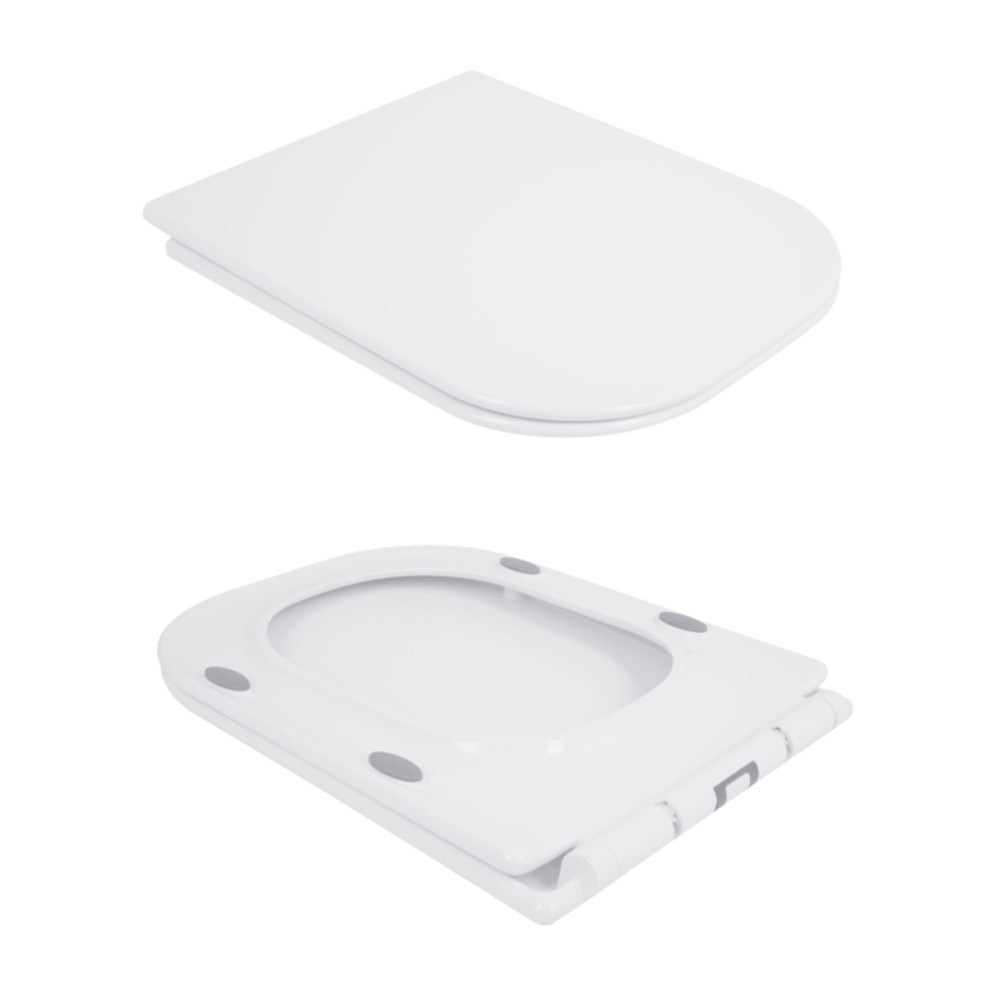 Унітаз-компакт Qtap Nando безобідковий із сидінням Soft-close QT12221222AW Київ - фото 8