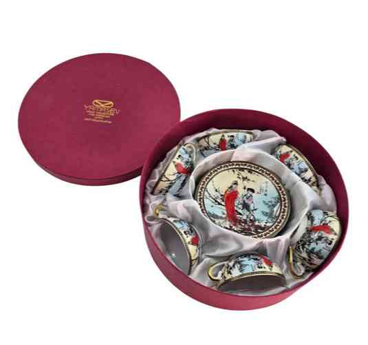 Сервиз кофейный 6 персон из фарфора Девушки Киев