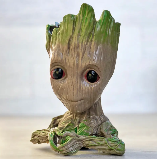 Горшочек для цветов и канцелярии Грут Groot G2 + круглая подставка Винница - изображение 8