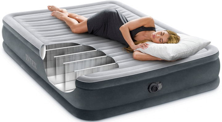 Надувная полуторная кровать с электронасосом 191х137х33 см Intex 67768 Киев - изображение 2