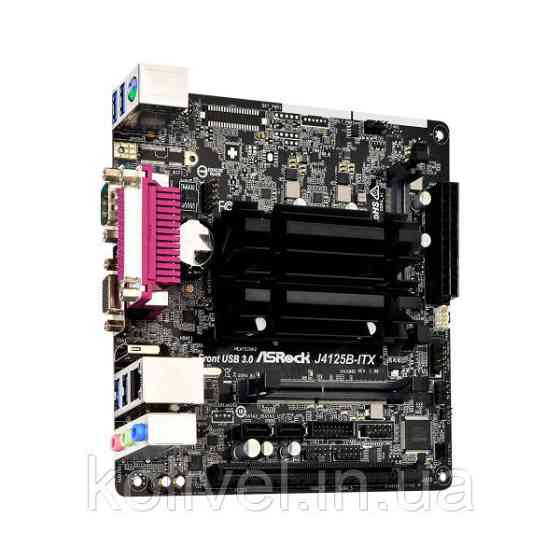 ASRock J4125B-ITX (Quad-Core Celeron 2.7GHz, 2xDDR4 SoDIMM, VGA/HDMI, 1*PCIe, 2xSATAIII, miniITX) (J4125B-ITX) Киев