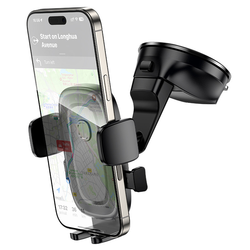 Автотримач для телефона BOROFONE BH132 Follower one-button car holder(center console) Одеса - фото 4