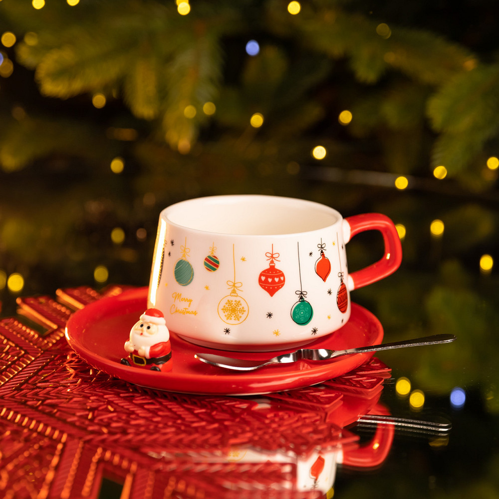 Фарфоровий набір "Святкове ранок" 250 мл Київ - фото 1