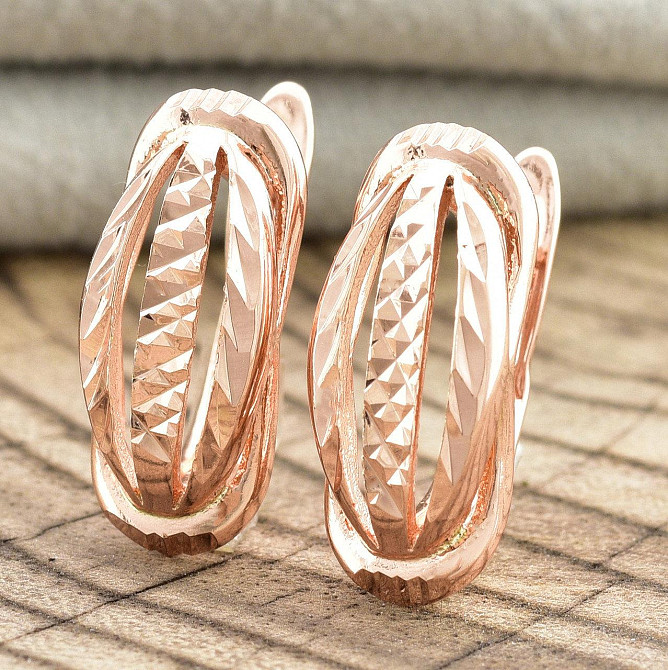 Серьги позолота РО Xuping (размер 17*7мм, вес 2,3г) Киев - изображение 1