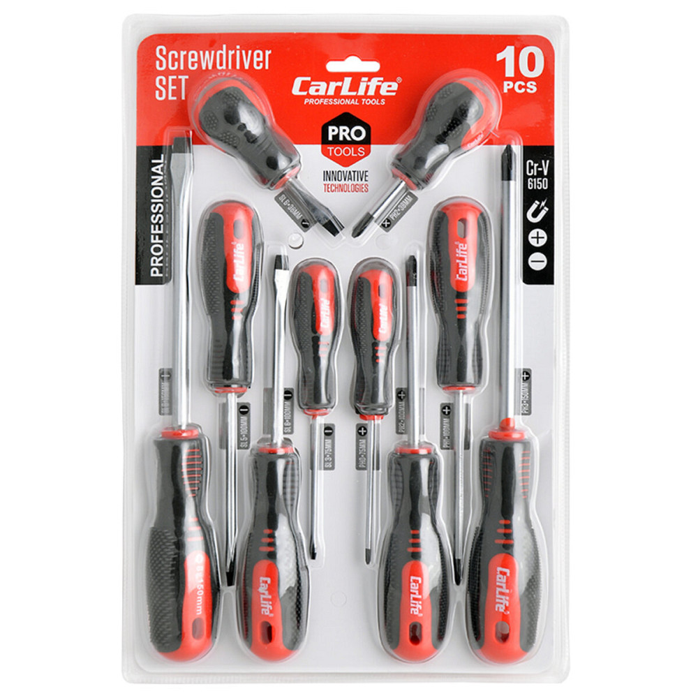 Набір викруток Carlife Cr-V 6150 10шт Київ - фото 1