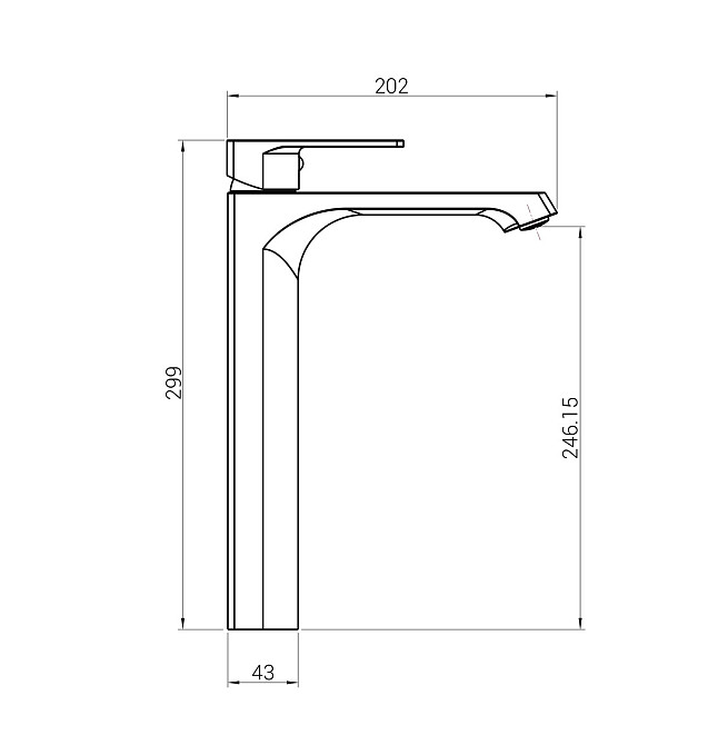 Змішувач для умивальника DOMINO Dionis DDD-201 (000027293) Київ - фото 8