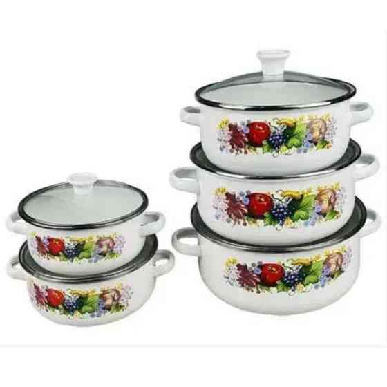 Набір каструль для приготування з кришками, Набір каструль якісних з кришками якісних WV-41 Львів