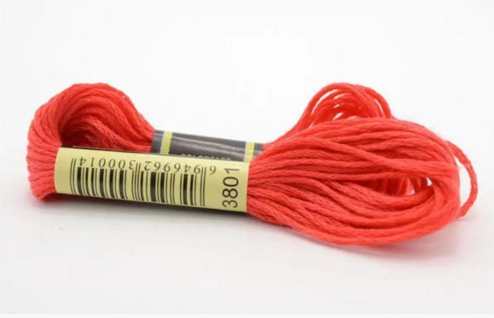 Нитки муліне для вишивки 3801 Київ - фото 1