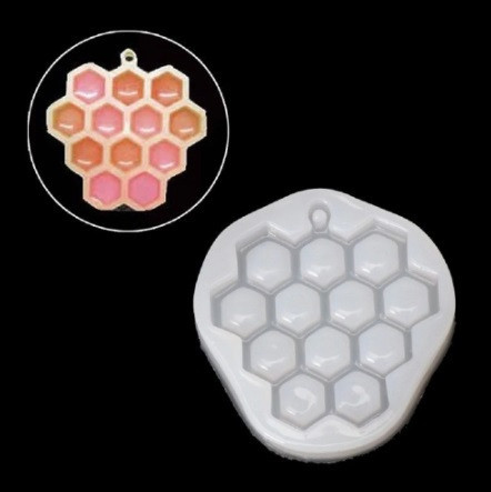 Молд силиконовый Соты 55 на 53 мм серый Киев - изображение 10