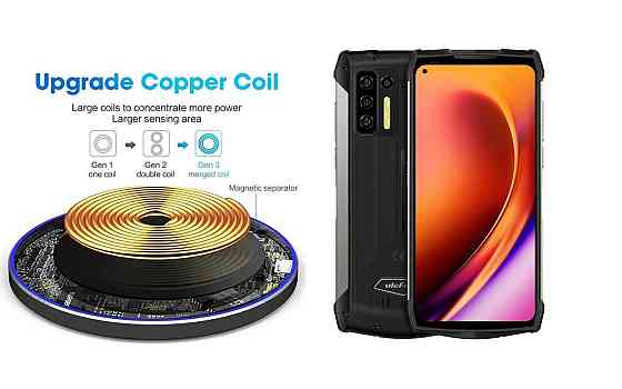 Бездротовий зарядний пристрій Copper до 30W для POCO F8 Pro, POCO F8 Ultra, USB-C, LED Київ