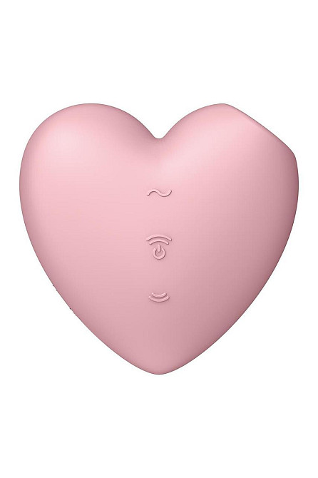 Вакуумний стимулятор-серце з вібрацією Satisfyer Cutie Heart Light Red Sex Aura Київ - фото 6