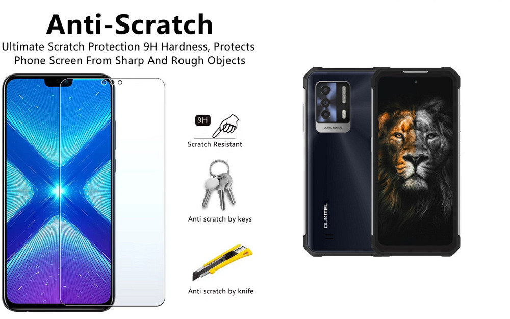 Захисне скло NeoGlass для Oukitel WP17 – надпрозоре та стійке Київ - фото 1