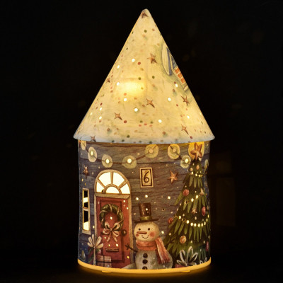 Прикраса декоративна YES! Fun Будиночок-світильник Картон LED 21см (801218) Вінниця - фото 2