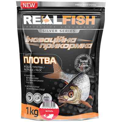 Прикормка Real Fish Silver Series Плотва Мотиль 1kg (809.00.35) Вінниця