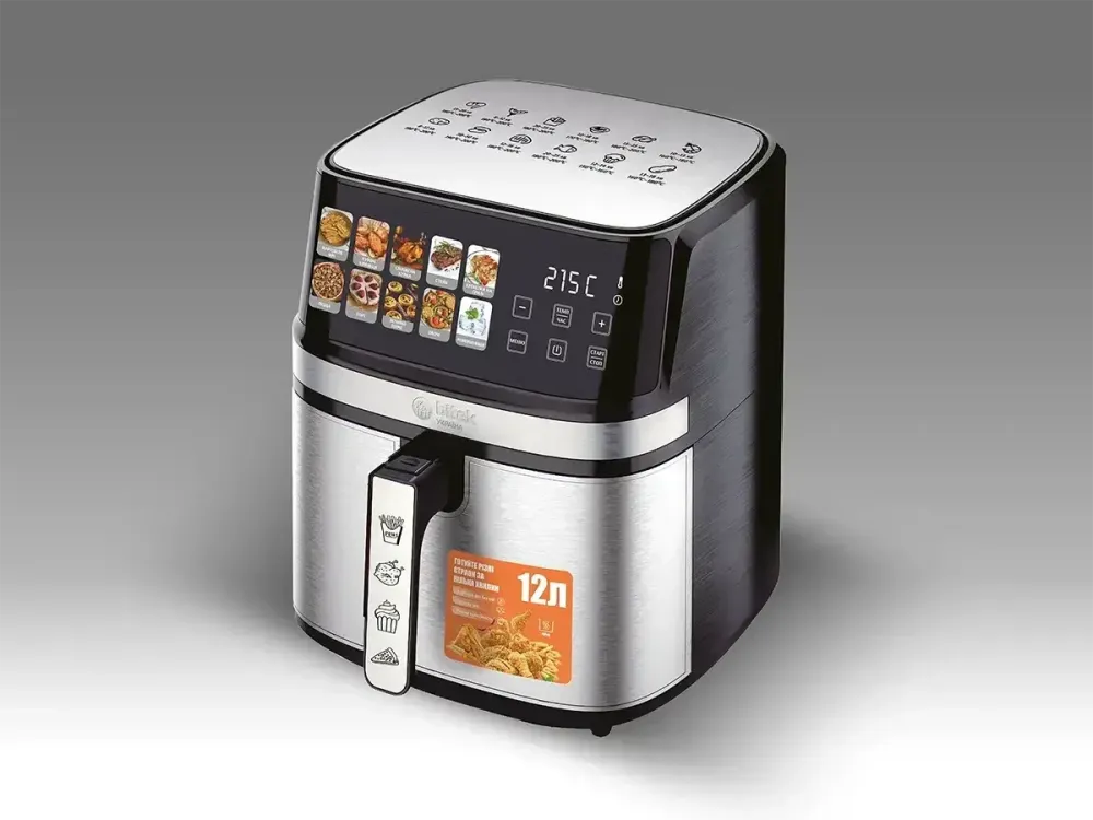 Аэрофритюрница Air Fryer BITEK BT-5384 4600 Вт 12 л, жарка без масла, быстрый нагрев, удобное управление Одесса - изображение 2