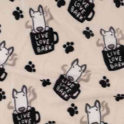 Плед Ardesto Fleece 100% полиэстер, песики, бежевый 130х160 см (ART0723PB) Винница