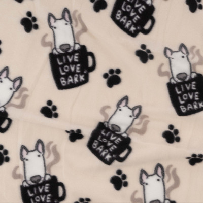 Плед Ardesto Fleece 100% полиэстер, песики, бежевый 130х160 см (ART0723PB) Винница - изображение 4