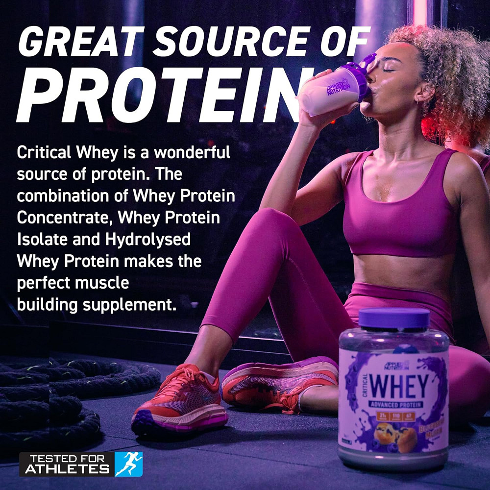 Протеин Applied Nutrition Critical Whey Protein Powder 2kg (2kg - 67 Servings) (Banana Milkshake) Луцк - изображение 3