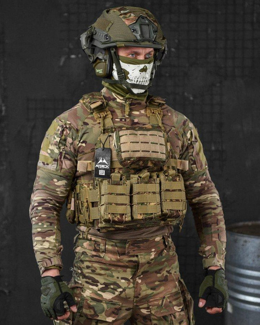 Плитоноска с подсумками 4 точки сброса Attack кордура хищник много подсумок Одесса - изображение 12