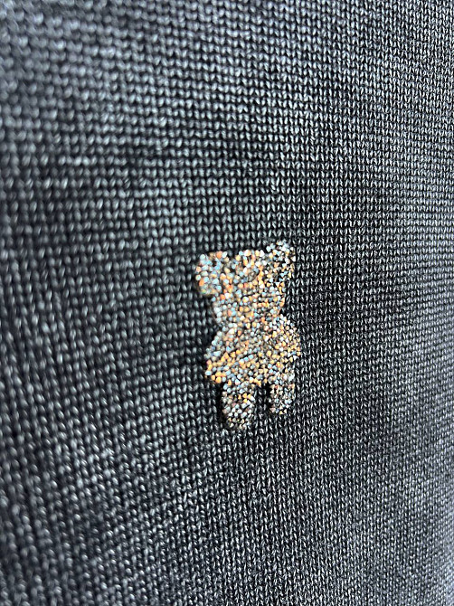 Светр жіночий A-N 870 варений ведмедик камінчики середня довжина оверсайз 44-48, чорний, 44-48 Київ - фото 6