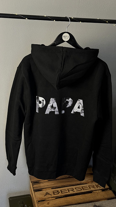 Худи «PAPÁ» с вашими фото (персонализированный принт) Белый, M Черновцы - изображение 1