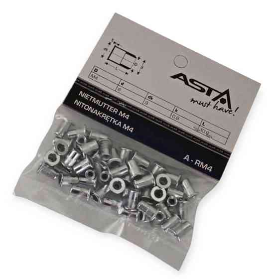 Заклепка М 4 50 шт Asta різьбова Мукачево