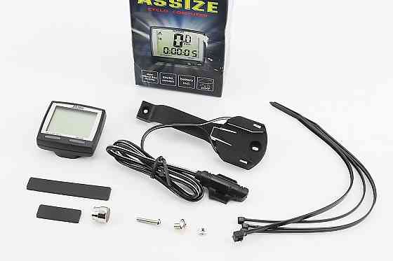 Велокомп'ютер 11-функцій, дротовий, чорний AS-200 (без батарейок) Київ