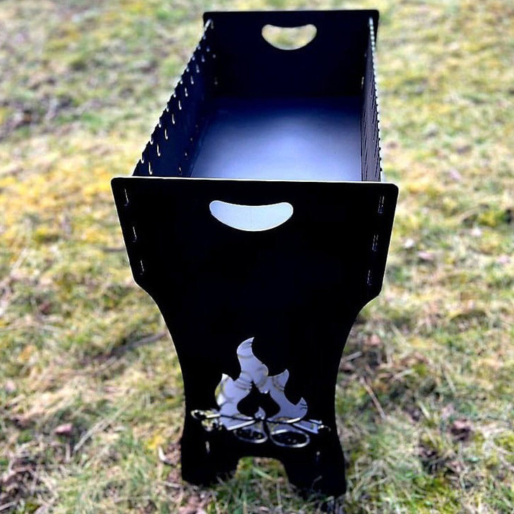 Мангал раскладной высокий премиум на 12 шампуров 3 мм Киев - изображение 3