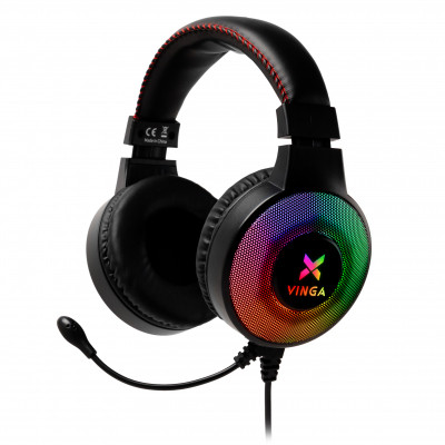 Навушники Vinga HSCU-100 Gaming LED Black (HSCU-100) Вінниця - фото 1