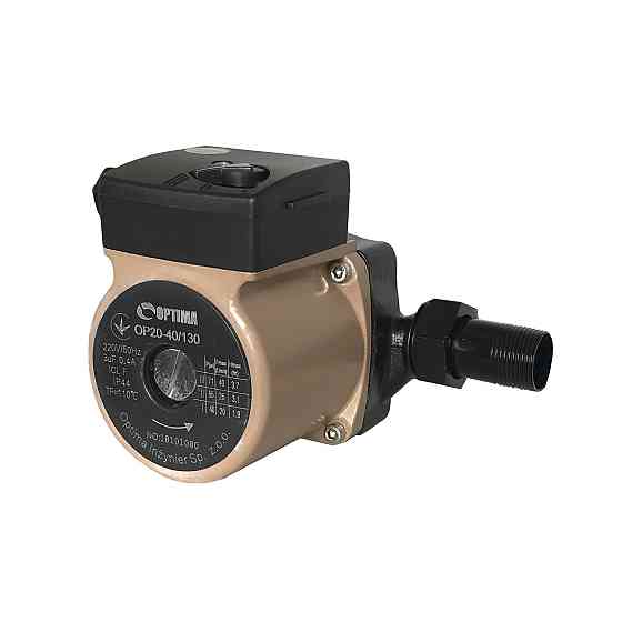 Насос циркуляційний Optima OP20-40 130мм + гайки, + кабель з вилкою Київ