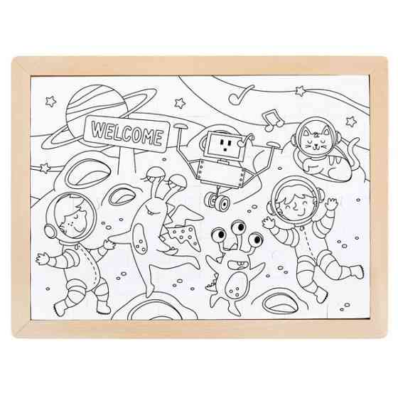 Пазл Hape Прибульці з розмальовкою (E1644) Киев