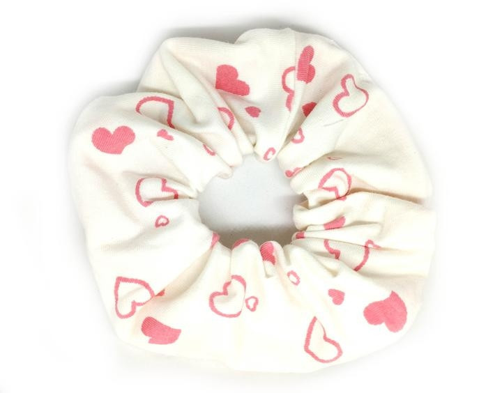 Гумка для волосся біла в серці Київ - фото 1