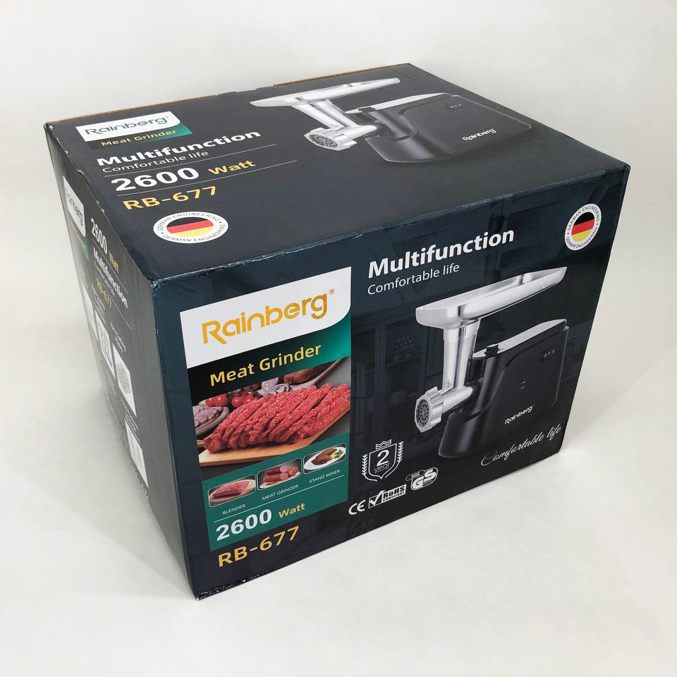 М'ясорубка скарлет з насадками Rainberg, Електрична м'ясорубка з насадками 'ясорубки шнекові LN-77 Львів - фото 1