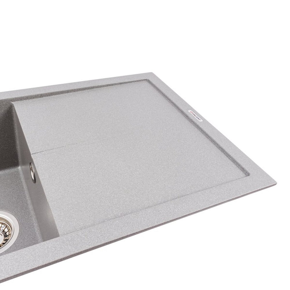 VALESO Гранітна мийка для кухні VALESO SOLID 7843 матова Сірий мусон Киев - изображение 3