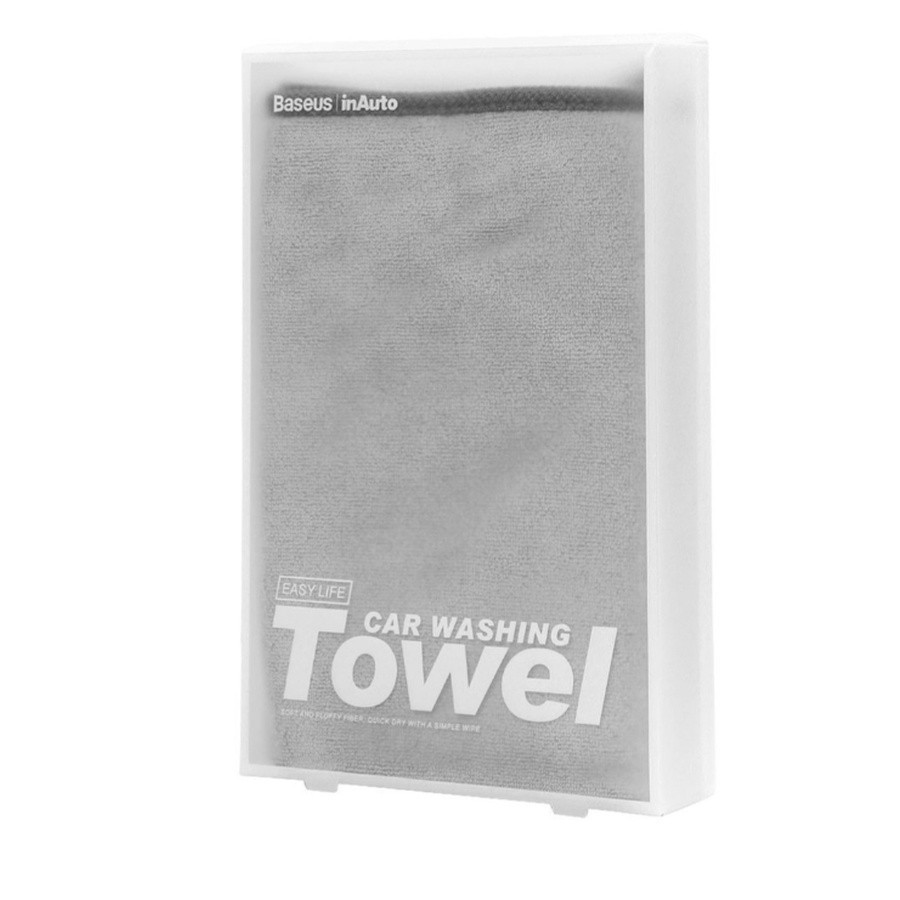 Полотенце для мытья автомобиля Baseus из микрофибры, серое Киев - изображение 5
