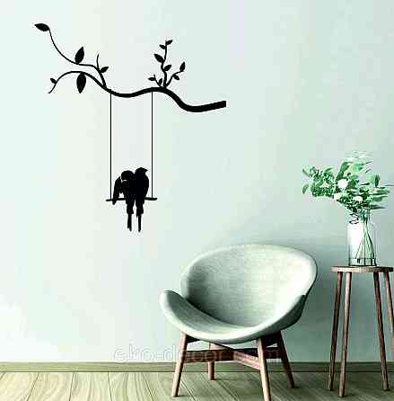 Декоративное настенное Панно «Птички на качеле», Декор на стену Киев