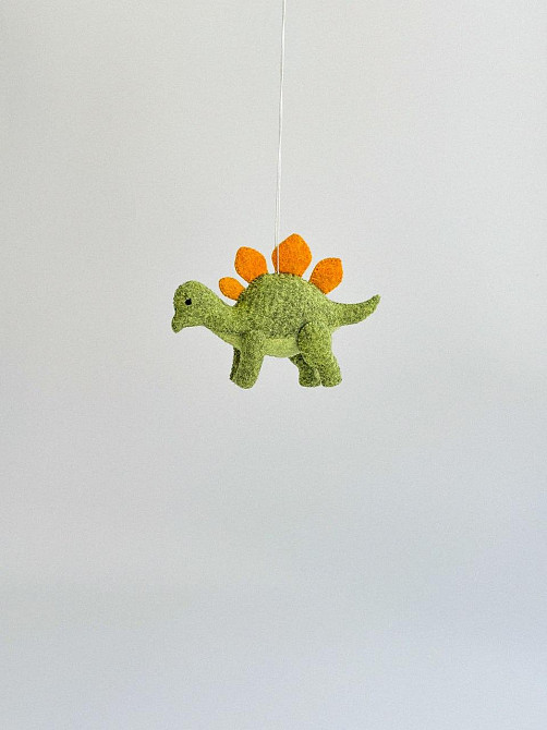 Мягкая фетровая игрушка динозавр стегозавр ручной работы – безопасная развивающая игрушка Киев - изображение 4