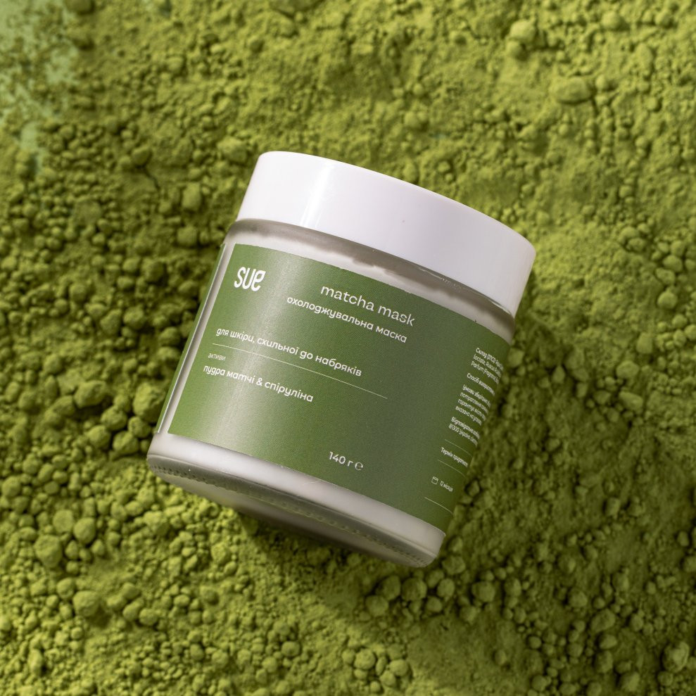 Маска для лица с эффектом детокса Matcha mask Sue 140 г Киев - изображение 4