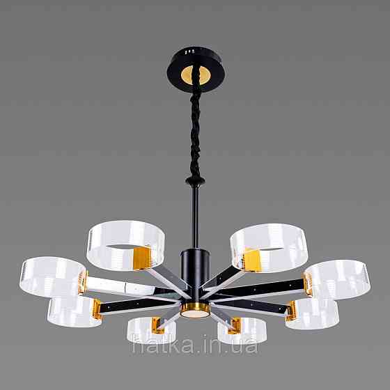 Светодиодные акриловые люстры Sirius N 3705-8 BLACK GD Киев