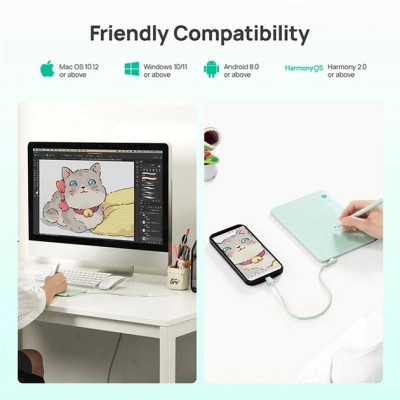 Графічний планшет Parblo Ninos NEO Green (NINOSNEO) Вінниця - фото 6