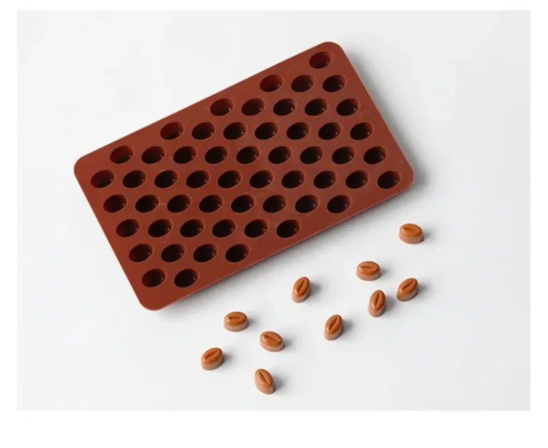 Молд силиконовый Кофейные зерна 110 на 185 мм коричневый Киев - изображение 8