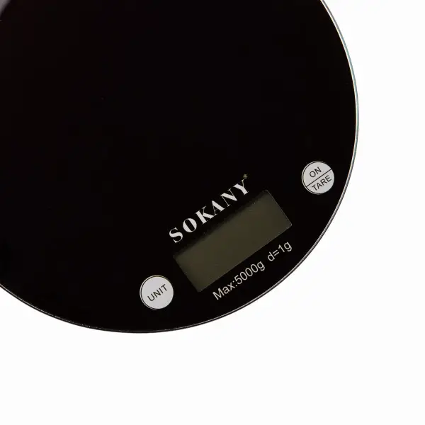 Ваги кухонні до 5 кг електронні для зважування продуктів настільні ваги без чаші на батарейках Чорний SK-19023B Коломия - фото 3