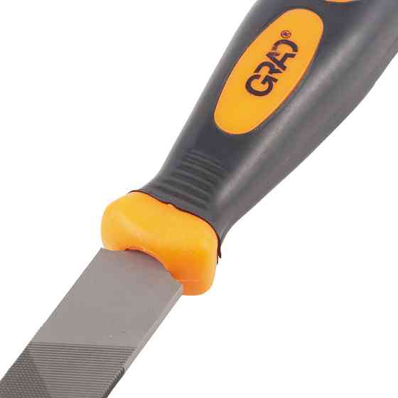 Напильник плоский 200мм №2 двухкомпонентная рукоятка GRAD (4408045) Київ