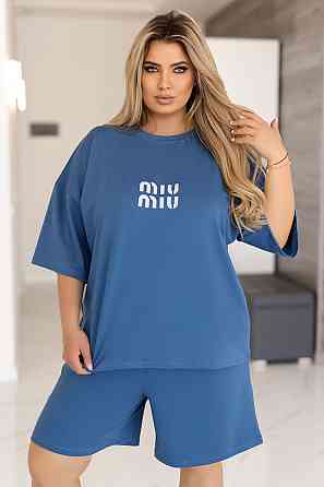 Летний спортивный костюм оверсайз 