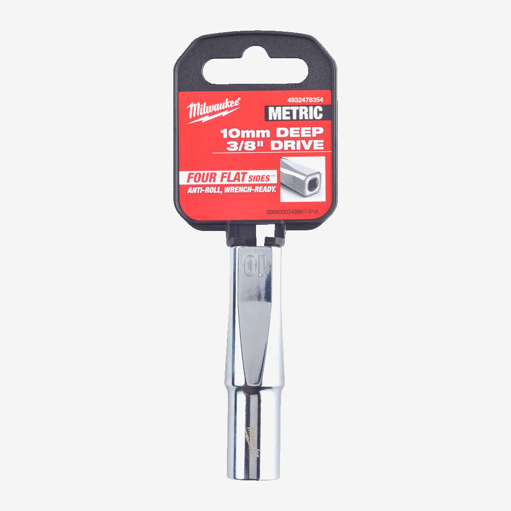 Головка хромована метрична подовжена 3/8'' MILWAUKEE, 10мм Одеса - фото 2